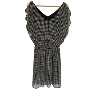 Gap Midi Dress Sz M Coquette Flutter  Sleeves Modern Flair Flowy Summer Picnic